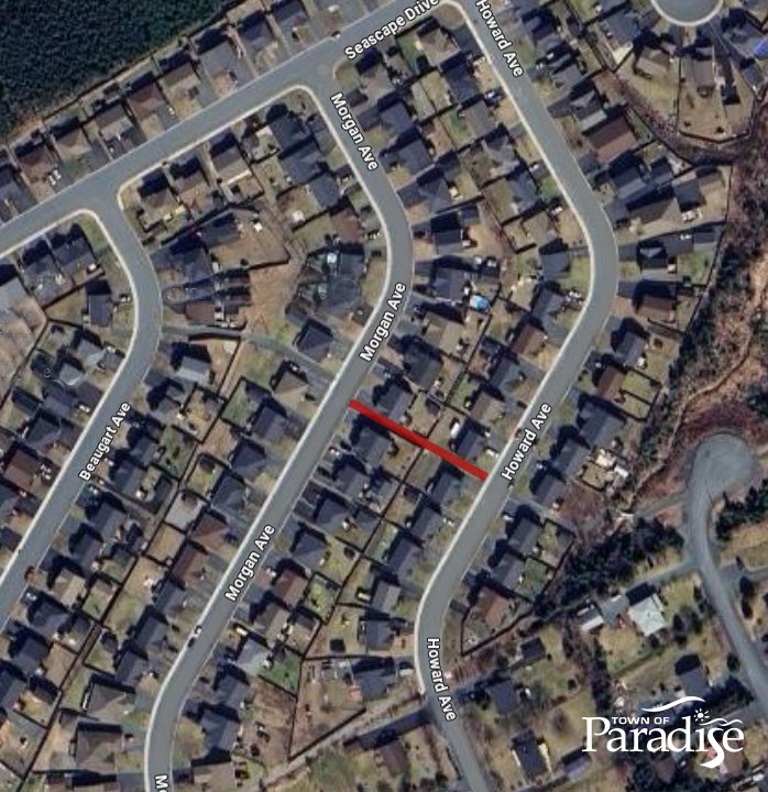 Trail Construction Area Morgan Avenue to Howard Avenue  - October 2, 2025