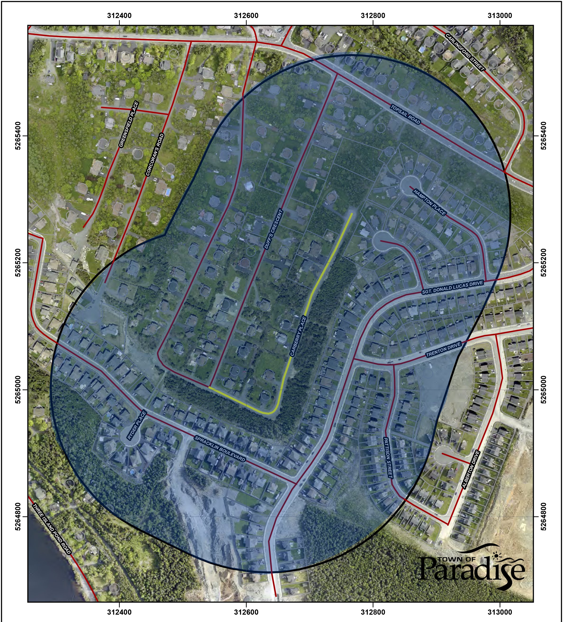 Blasting Activity for Water and Sewer Work at Carberry Place
